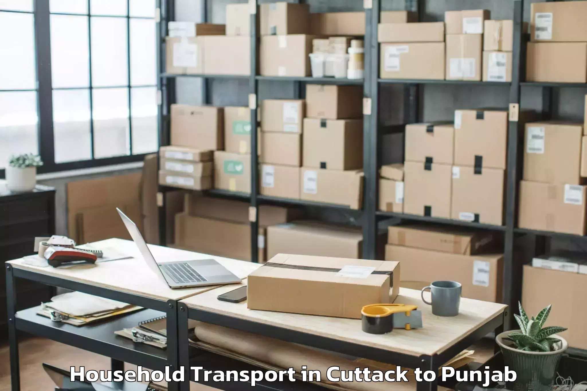 Book Cuttack to Amritsar Household Transport